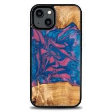 Bewood - Bewood iPhone 14 Mobilskal Wood Resin - Rosa/Blå