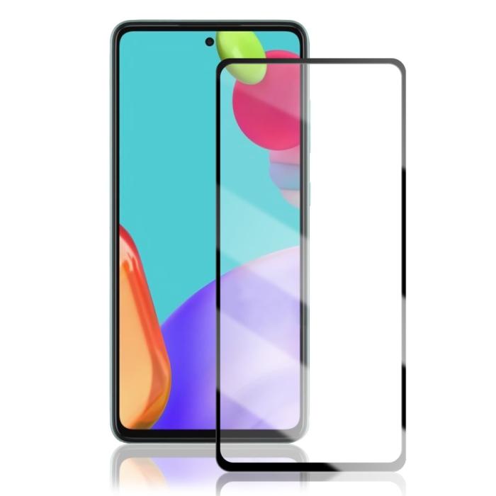 A-One Brand - Härdat Glas Skärmskydd till Galaxy A52 5G - Svart