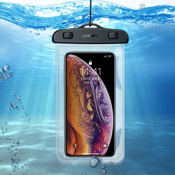 Ugreen - Ugreen waterproof phone skal IPX8 Svart