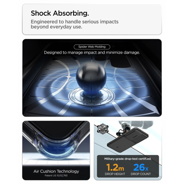 Spigen - Spigen Mobilskal För Galaxy S26 Ultra Optik Armor - Svart