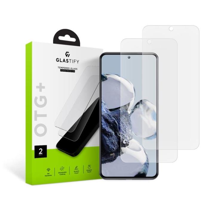 UTGATT - Glastify [2-PACK] Xiaomi 12T/12T Pro Härdat Glas Skärmskydd - Clear
