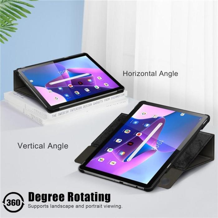 HAOSHUAI - Lenovo Tab M10 (Gen 3) 10.1 Fodral Kickstand - Svart