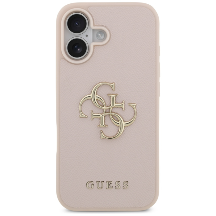 Guess - Guess iPhone 17 Mobilskal Grained Classic Logo - Rosa