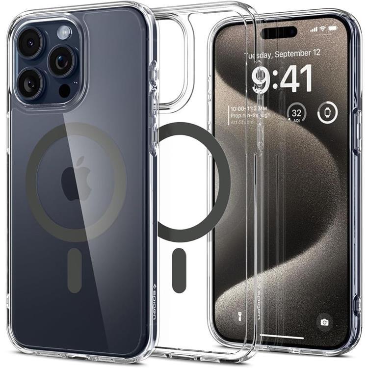 Spigen iPhone 16 Pro Mobilskal MagSafe Ultra Hybrid - Graphite | 2353 | AlltMobil