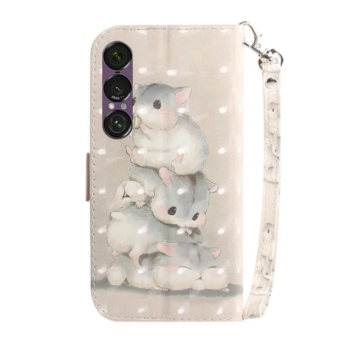 A-One Brand - Sony Xperia 1 VII Plånboksfodral med Handledsrem - Squirrels