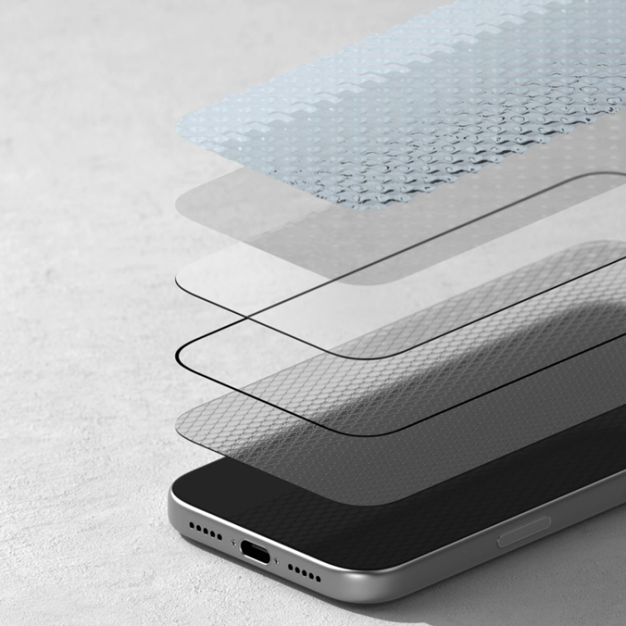 Ringke - Ringke iPhone 17 Pro Härdat Glas Skärmskydd Easy Slide Anti Reflective - Clear