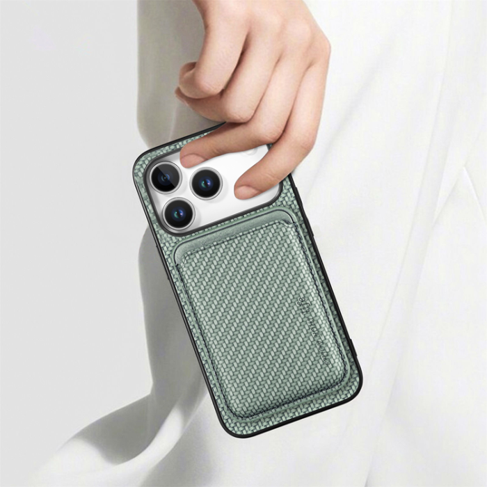 A-One Brand - iPhone 17 Pro Mobilskal Detachable Korthållare - Grön