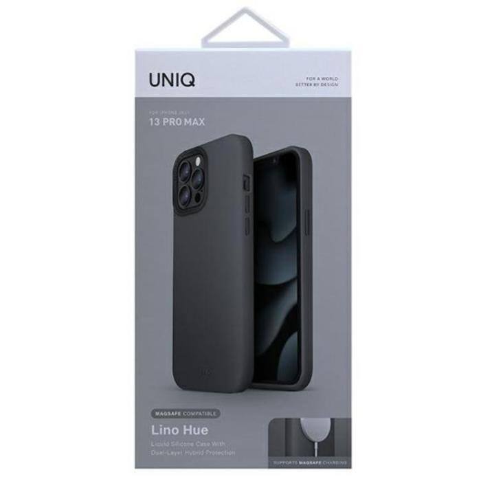 UNIQ - UNIQ Lino Hue MagSafe Skal iPhone 13 Pro Max - Grå