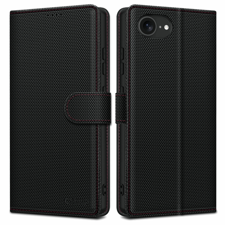 Tech-Protect iPhone 16e Plånboksfodral RS - Svart/Röd | 2353 | AlltMobil