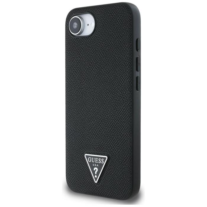 Guess - Guess iPhone 16e Mobilskal MagSafe Grained Triangle - Svart
