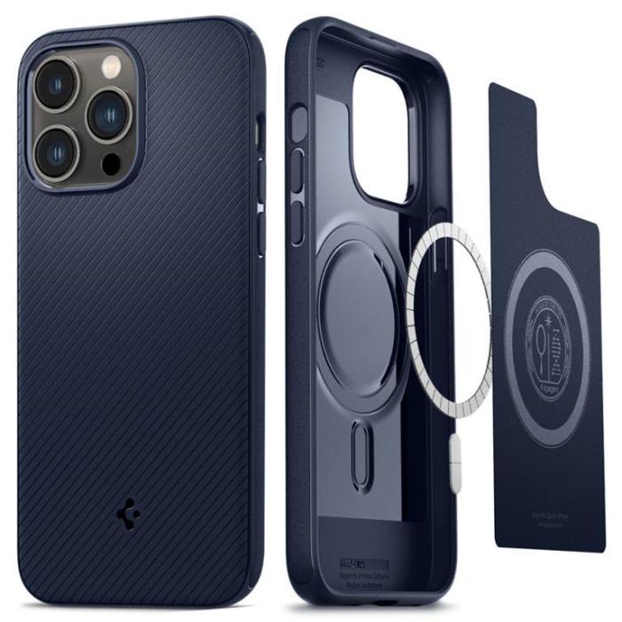 UTGATT - Spigen iPhone 14 Pro Max Skal Mag Armor - Marinblå