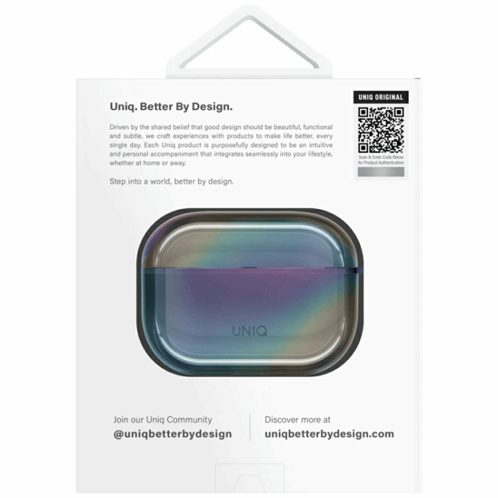 UNIQ - UNIQ AirPods Pro 2 Skal Iridescia Hang - Midnight Quartz