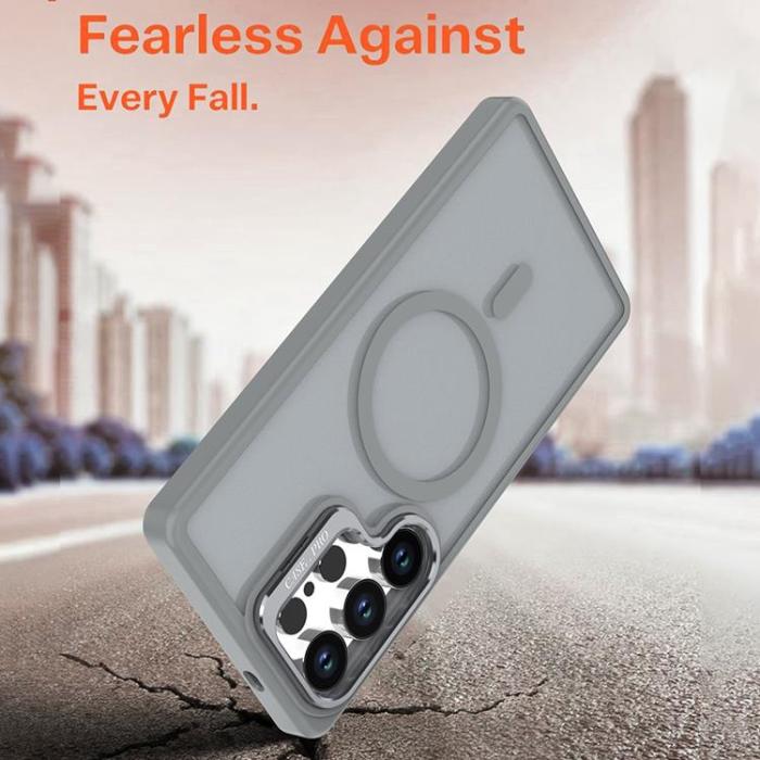 A-One Brand - Mobilskal till Galaxy S24 Ultra MagSafe Kickstand - Grå