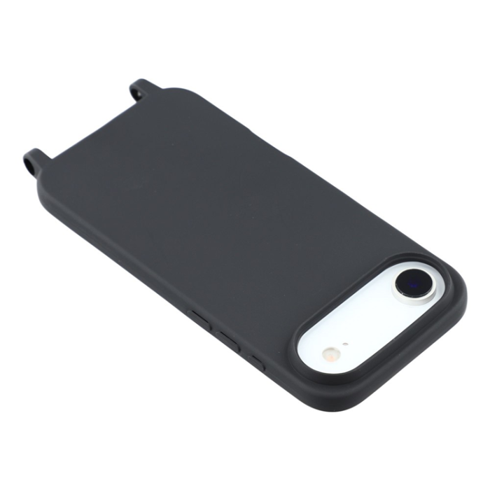 A-One Brand - iPhone 17 Air Mobilskal TPU med Hål för Rem - Svart