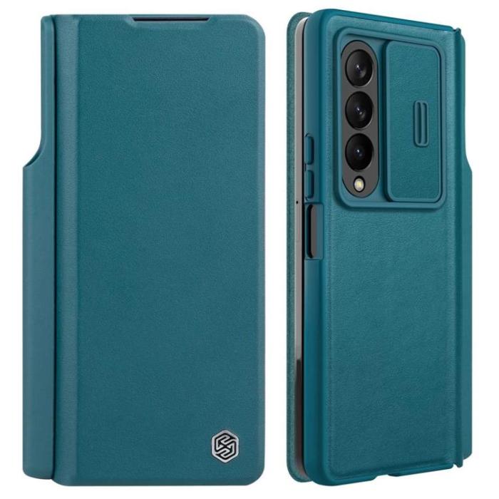 UTGATT1 - Nillkin Galaxy Z Fold 4 Fodral Qin Pro - Grön