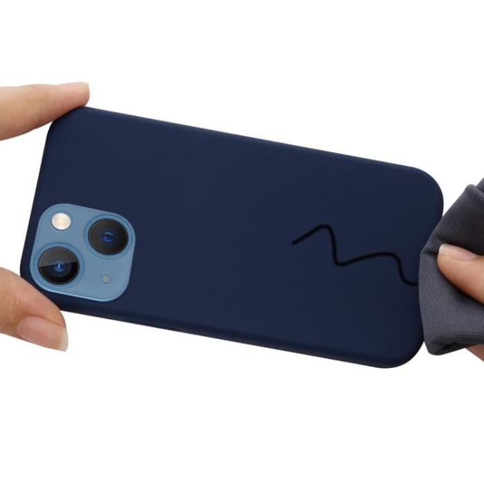 A-One Brand - Liquid Silicone MagSafe Magnetic Skal iPhone 12 - Blå
