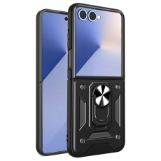 A-One Brand - Galaxy Z Flip 7 Mobilskal Kickstand - Svart