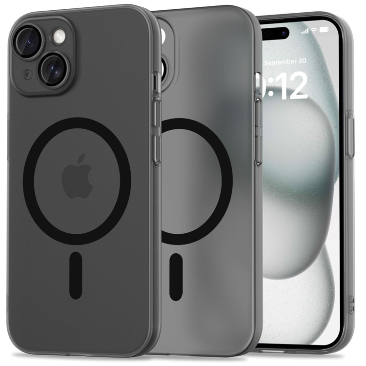 Tech-Protect iPhone 15 Mobilskal Magsafe Magslim - Matt Svart | 2353 | AlltMobil