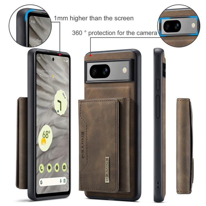 DG.MING - DG.MING Google Pixel 7A Plånboksfodral M2 2-in-1 - Coffee