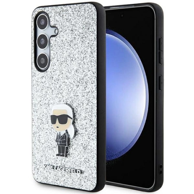 KARL LAGERFELD Galaxy S24 Mobilskal Fixed Glitter Ikonik Logo | 2353 | AlltMobil
