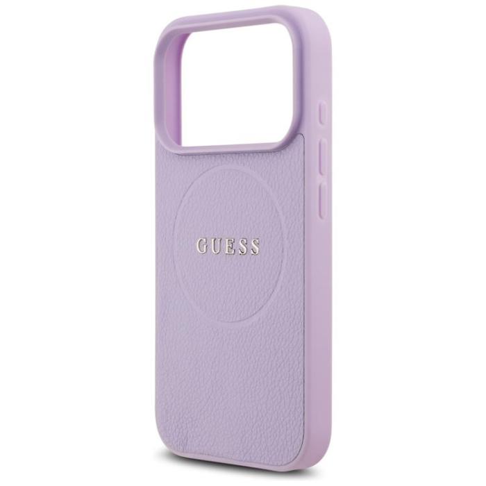 Guess - Guess iPhone 17 Pro Mobilskal MagSafe Grained Ring - Lila