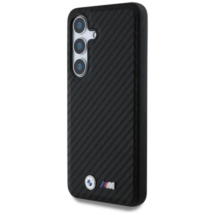 BMW - BMW Galaxy S25 Plus Mobilskal MagSafe Läder Carbon - Svart