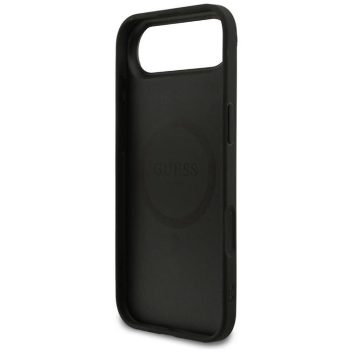 Guess - Guess iPhone 17 Air Mobilskal MagSafe Grained Ring - Svart