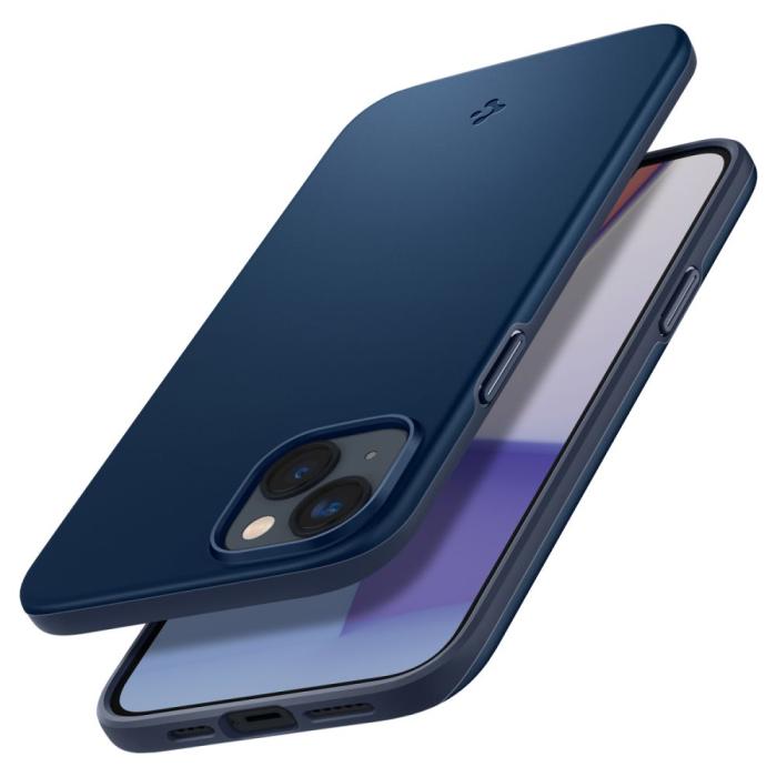 Spigen - Spigen iPhone 14 Plus Skal Thin Fit - Marinblå