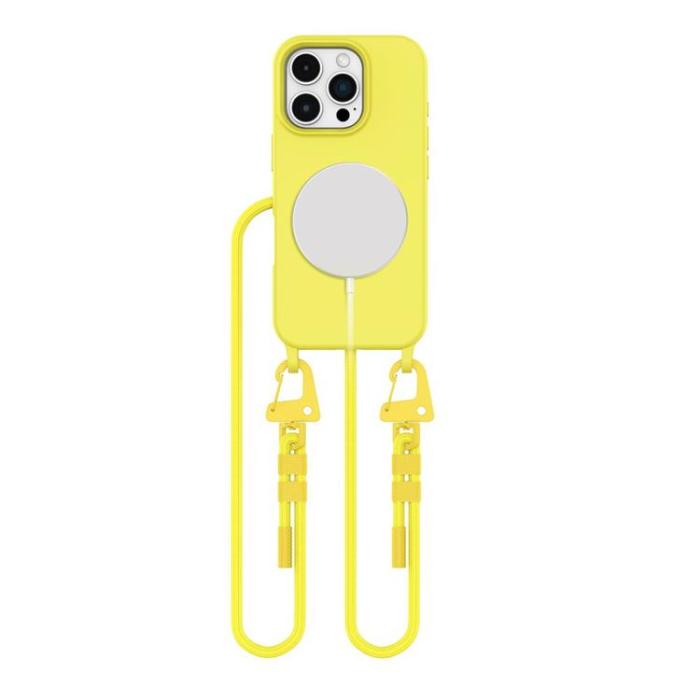 Tech-Protect - Tech-Protect iPhone 16 Pro Max Mobilhalsband Skal Magsafe - Gul