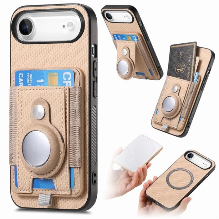A-One Brand - iPhone Air Mobilskal Detachable korthållare - Apricot