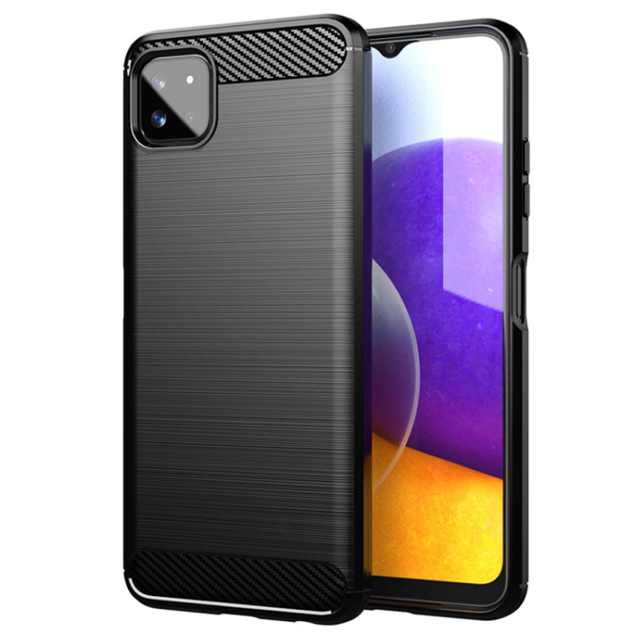 OEM - Galaxy A22 5G Mobilskal Carbon - Svart