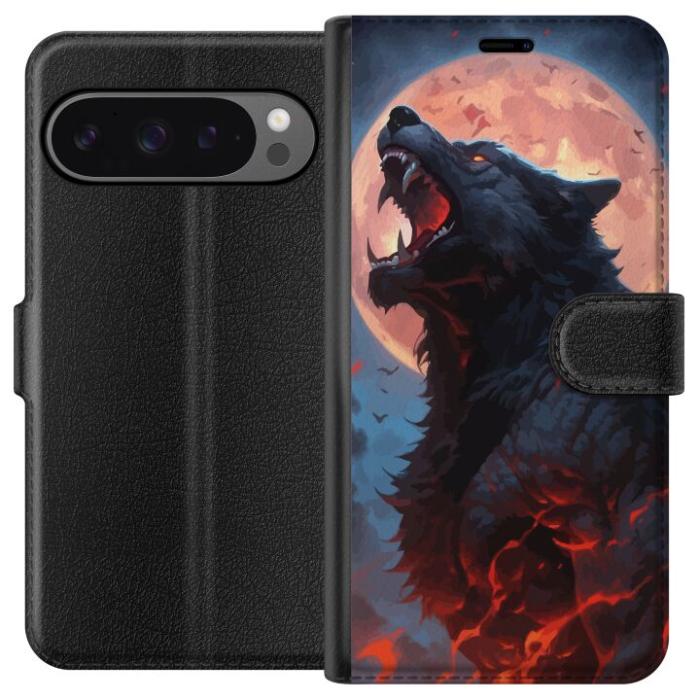 iSecrets - Plånboksfodral till Google Pixel 9 Pro XL med Ylande varg