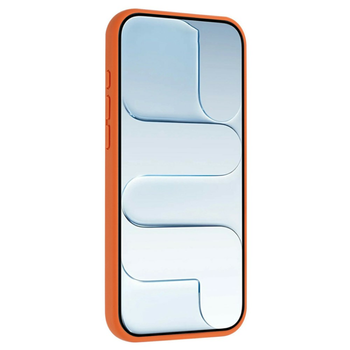 A-One Brand - iPhone 15 Mobilskal MagSafe Rotary Kickstand Skin Touch - Orange
