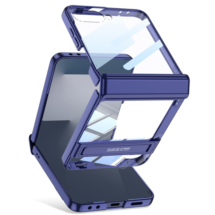 GKK - GKK Galaxy Z Flip 7 Mobilskal Magnetic Hinge Kickstand - Lila