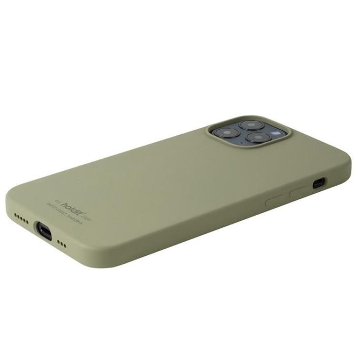 UTGATT5 - Holdit iPhone 12/12 Pro Skal Silikon - Khaki Grön