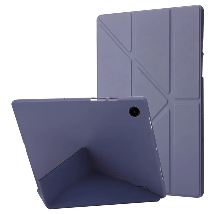 Galaxy Tab A9 Plus Fodral Origami Silikon - Lila (Lila) | 2353 | AlltMobil