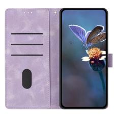 OEM - Samsung Galaxy A57 Pl&aring;nboksfodral Konstl&auml;der - Lila