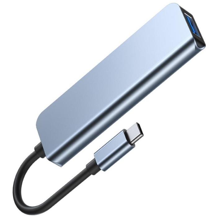 Tech-Protect - Tech-Protect V1-Hub Adapter 4in1 - Grå