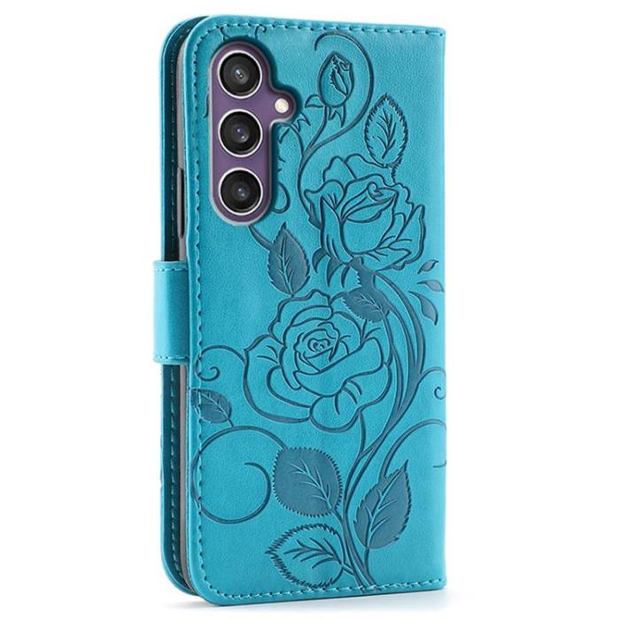 A-One Brand - Galaxy S26 Plånboksfodral Imprinted Rose Butterfly