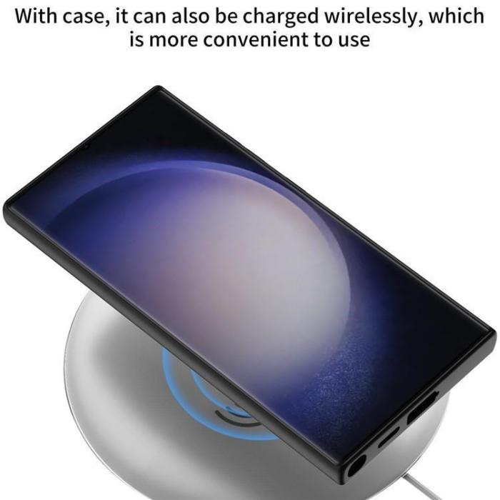 GKK - GKK Galaxy S24 Ultra Mobilskal Ringhållare KickStand - Svart