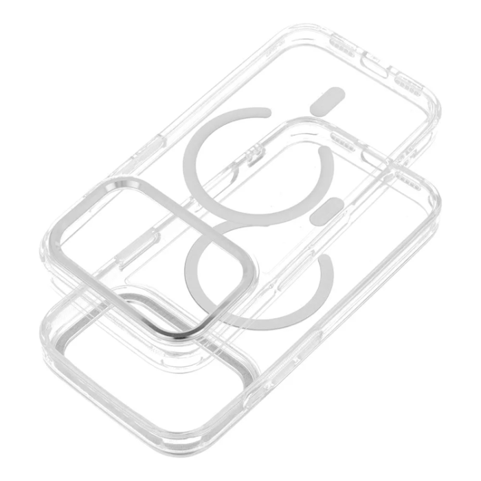 A-One Brand - Mobilskal För iPhone 17 Pro MagSafe Frame Clear Hybrid - Clear