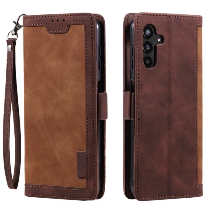 OEM - Samsung Galaxy S26+ Plånboksfodral RFID-Skydd Konstläder Ställ - Brun