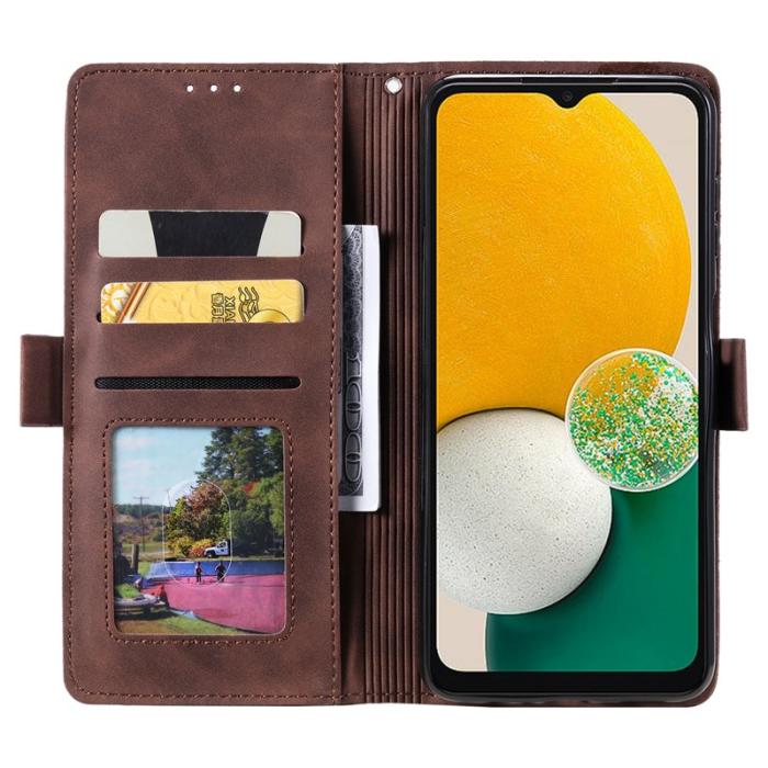 OEM - Samsung Galaxy S26+ Plånboksfodral RFID-Skydd Konstläder Ställ - Brun