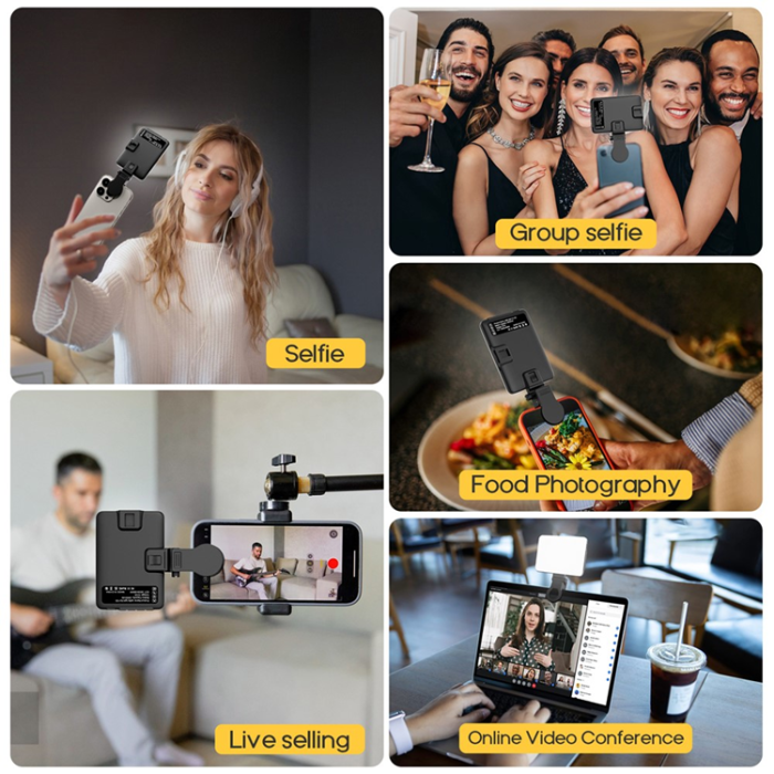 OEM - Bärbar Selfielampa för Liveströmmande Videokonferenser XJ103