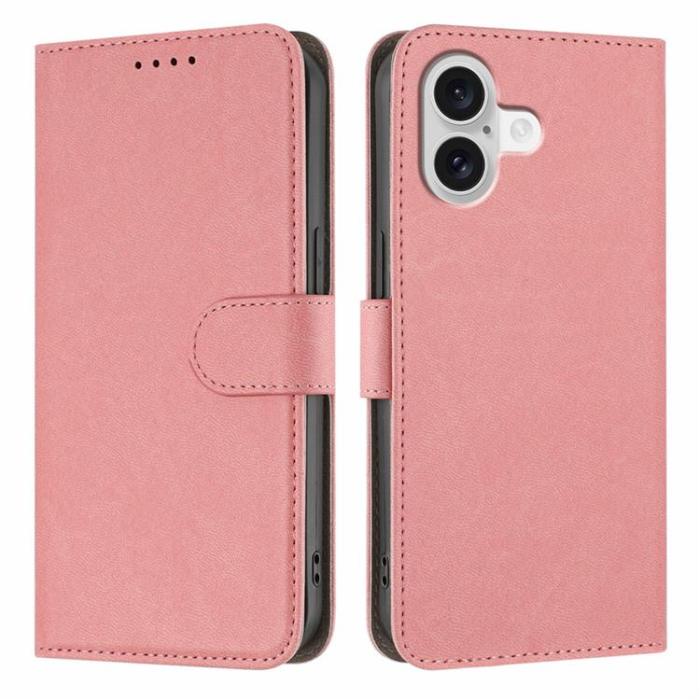 A-One Brand - iPhone 17 Plånboksfodral Solid Color - Rosa