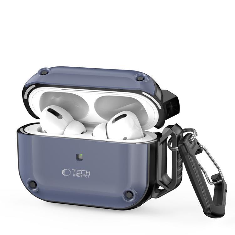 Tech-Protect Apple Airpods Pro 1/2 Skal Rough Hook - Stålblå | 2353 | AlltMobil