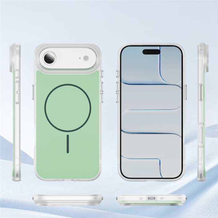 A-One Brand - iPhone Air Mobilskal MagSafe Skin Touch TPU PC - Grön