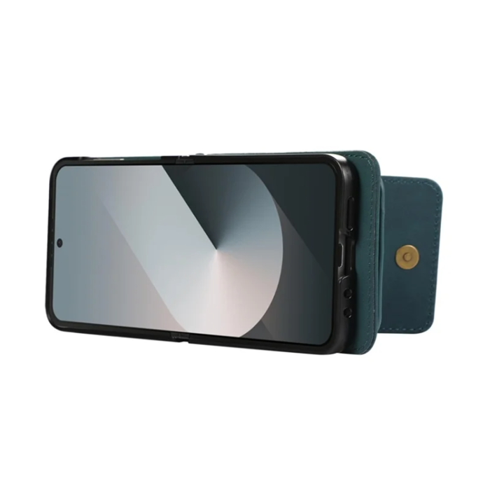 A-One Brand - Galaxy Z Flip7 Plånboksfodral Kickstand med Axelrem - Grön
