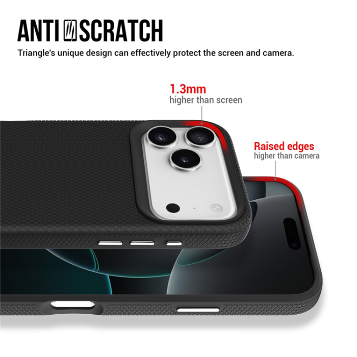 A-One Brand - iPhone 17 Pro Max Mobilskal MagSafe Protective TPU+PC - Svart