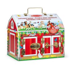 MND - MND Aktivitetsleksak Wooden Activity Barn Latches